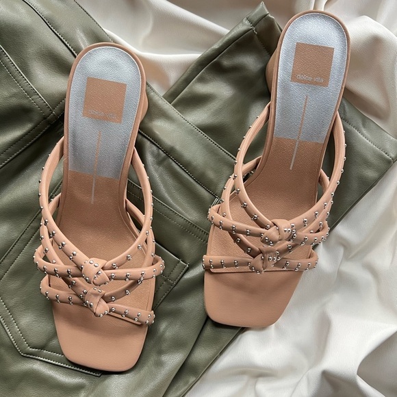 NWT Tan Studded Dolce Vita Heels. ✨ - Picture 2 of 5